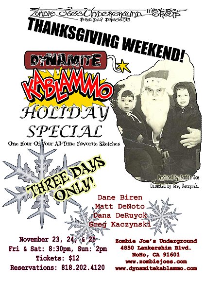 Dynamite Kablammo 2007 Holiday Special on Thanksgiving Weekend November 23 24 25